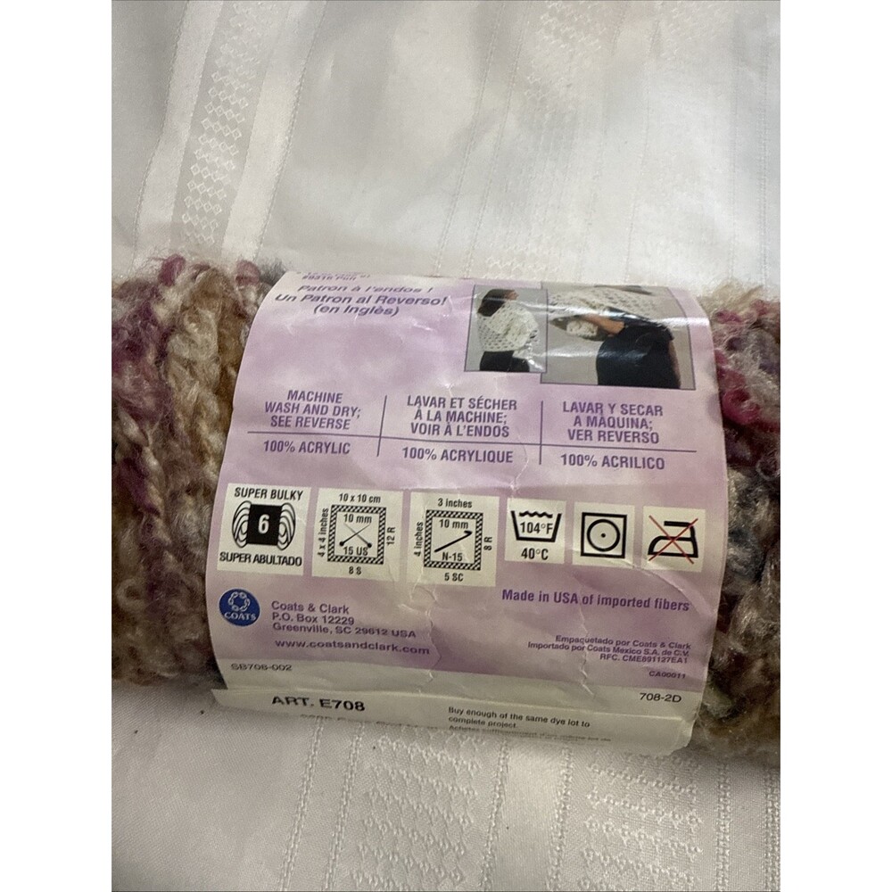 Red Heart Light & Lofty Cappuccino & Cape Cod Multi Lot of 2 - Picture 8 of 11